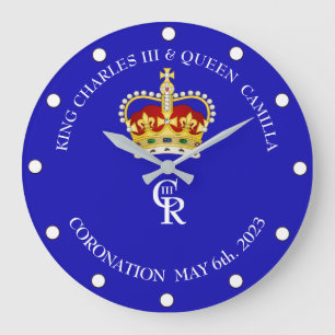  King Charles III and Queen Consort Camilla  Clock