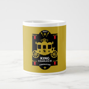King Charles III British Coronation 2023 Large Coffee Mug