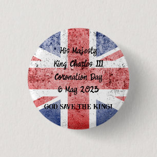 King Charles III Coronation  3 Cm Round Badge