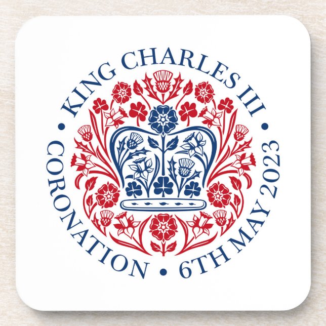 King Charles III Coronation Coaster (Front)