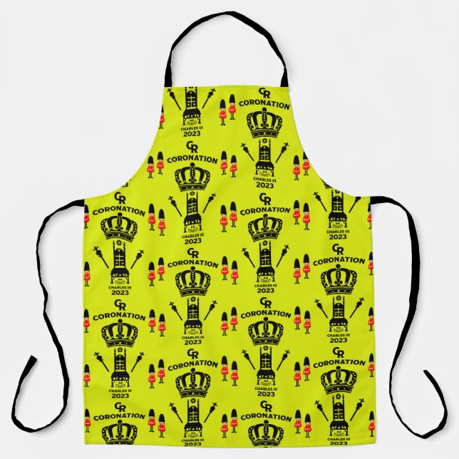 King Charles III Coronation Commemorative Souvenir Apron (Front)