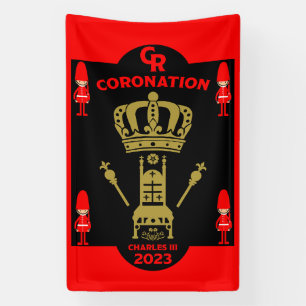 King Charles III Coronation Commemorative Souvenir Banner