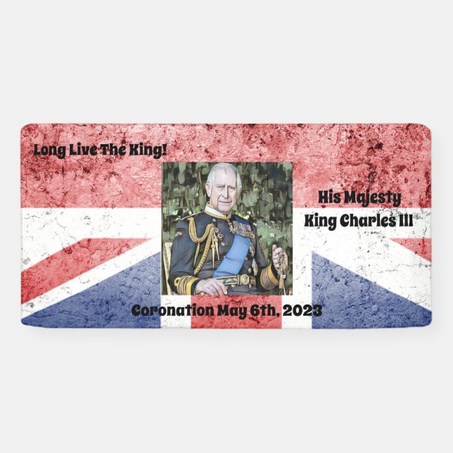 King Charles III Coronation editable Banner (Horizontal)
