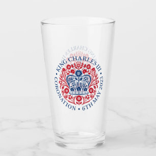 King Charles III Coronation Glass