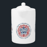 King Charles III Coronation logo Commemorative<br><div class="desc">King Charles III Coronation logo on white background. The logo represents the four nations of the United Kingdom via the national flowers of each — the rose of England,  the thistle of Scotland,  the daffodil of Wales and the shamrock of Northern Ireland.</div>