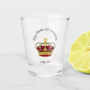 King Charles III Coronation memorial shot glass