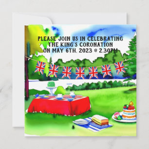 King Charles III Coronation picnic invitation