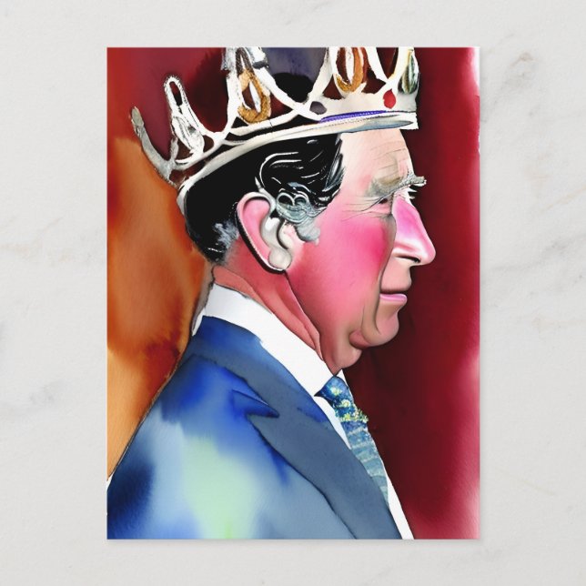 King Charles III Postcard (Front)
