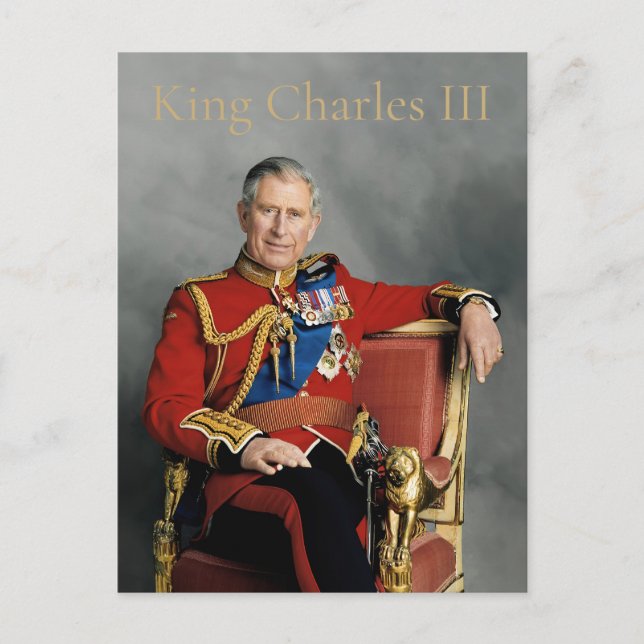 King Charles III Postcard (Front)