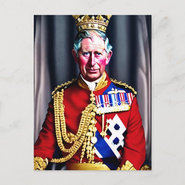 King Charles III Postcard (Front)