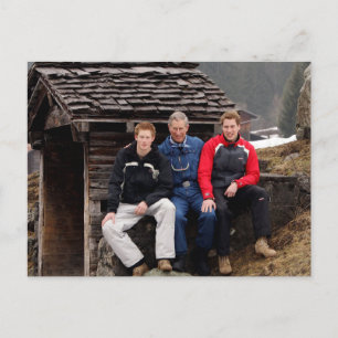 King Charles III Princes William & Harry 2005 Postcard