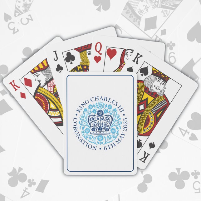 King Charles III Royal Coronation Emblem Souvenir  Playing Cards (Creator Uploaded)