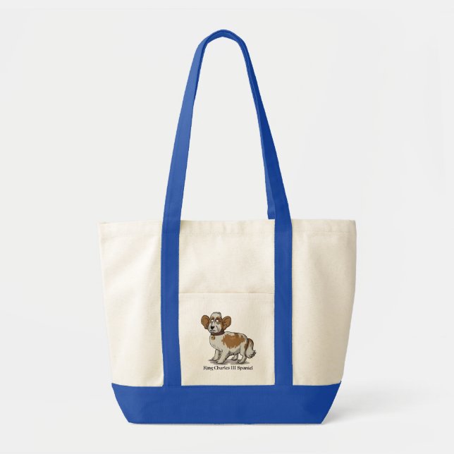 King Charles III Spaniel - Cartoon Tote Bag (Front)