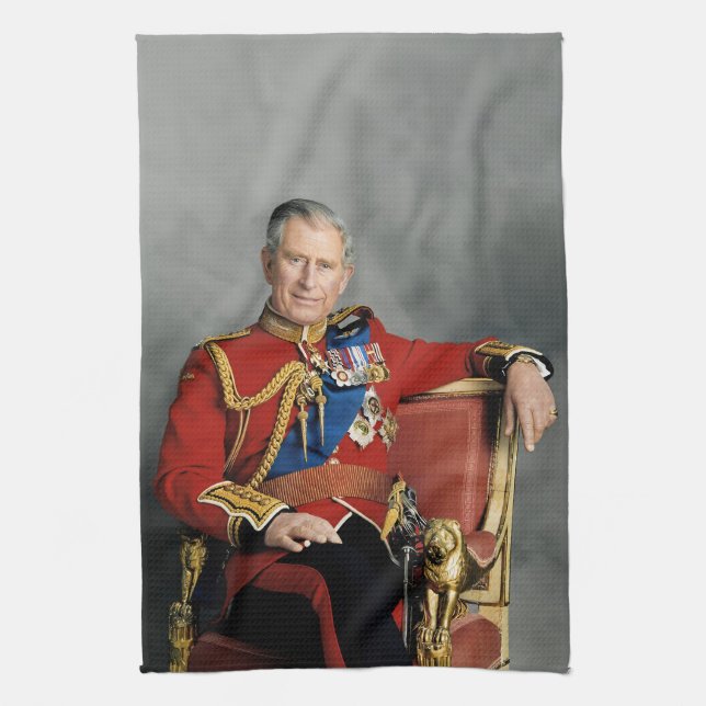 King Charles III Tea Towel (Vertical)