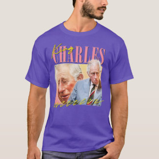 King Charles Retro Aesthetic Fan Design 4 T-Shirt