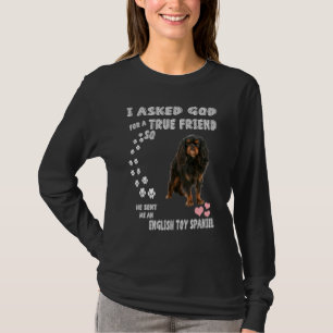 King Charles Spaniel Dog Mum Dad Print English Toy T-Shirt