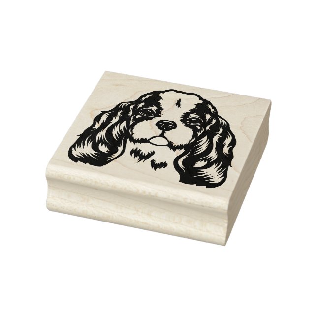 King Charles Spaniel Dog Rubber Stamp (Stamp)
