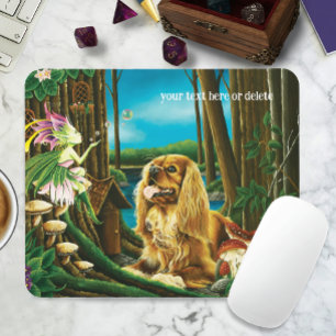 King Charles Spaniel Sprite Fantasy Mouse Pad