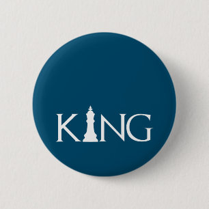 King Chess Piece Halloween Costume Chess Lover 6 Cm Round Badge