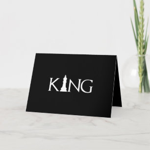 King Chess Piece Halloween Costume Chess Lover Card
