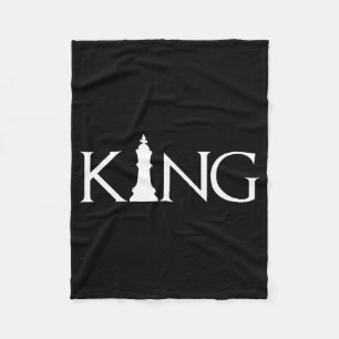 King Chess Piece Halloween Costume Chess Lover Fleece Blanket