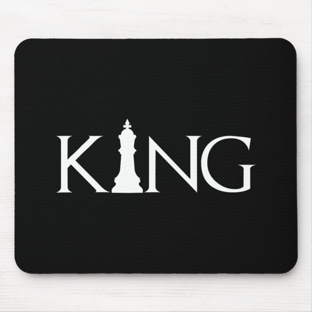 King Chess Piece Halloween Costume Chess Lover Mouse Pad (Front)