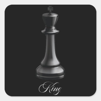 King Chess Piece Halloween Costume Chess Lover Square Sticker