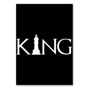 King Chess Piece Halloween Costume Chess Lover Table Number