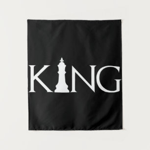 King Chess Piece Halloween Costume Chess Lover Tapestry