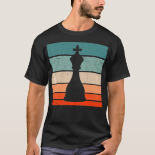King Chess Piece Retro Style Vintage Pullover 