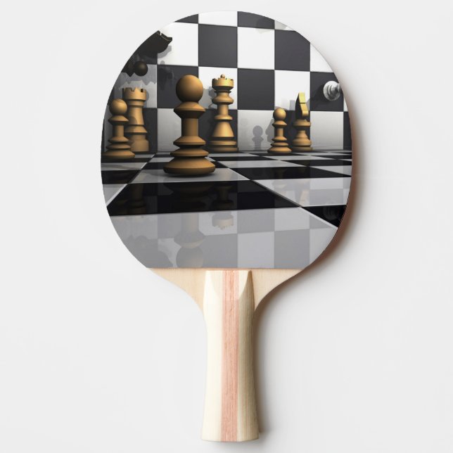 King Chess Play Ping Pong Paddle (Front)
