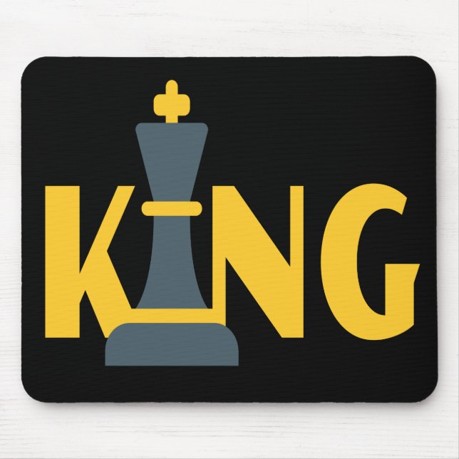 King Chess Player Mouse Pad (Front)