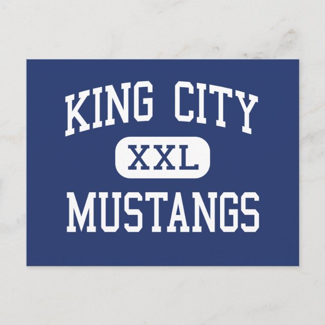 King City - Mustangs - High - King City California Postcard (Front)