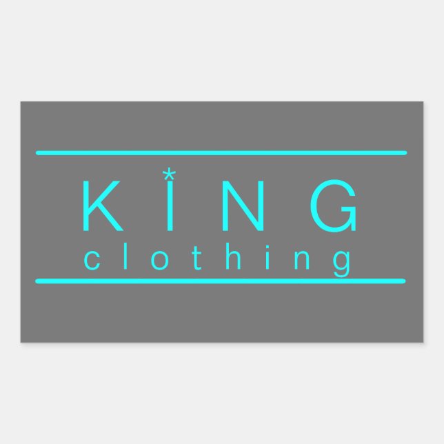 KIng clothing stickers (Front)