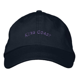 KING COAST Adjustable Stylish Elegant Navy Fresh Embroidered Hat