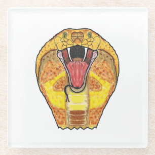 King Cobra Glass Coaster