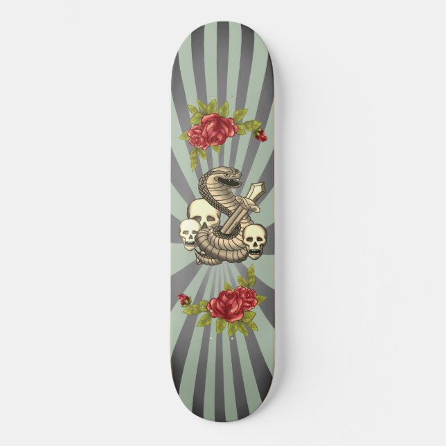 King Cobra Roses Skateboard (Front)