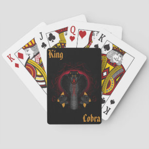King Cobra Snake Playing Cards