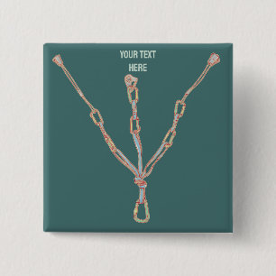 King Cobra Snake Rock Climbing 15 Cm Square Badge