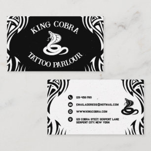 King Cobra Tattoo Parlour Business Card