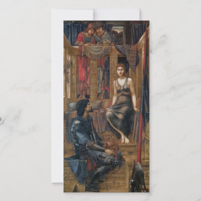 King Cophetua and the Beggar Maid (by Burne-Jones) Card (Front)