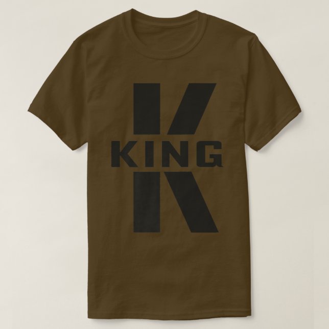 King Costume Letter K Matching Couples Gifts Q For T-Shirt (Design Front)