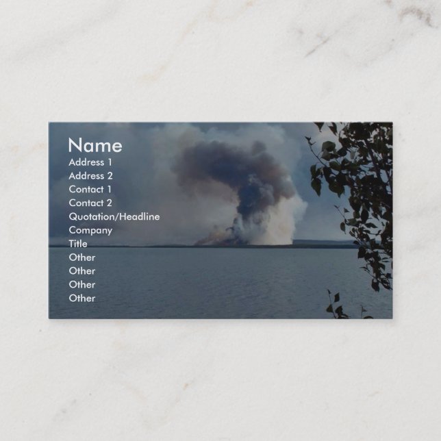 King County Creek Fire 2005 Business Card (Front)