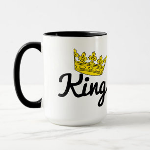 King couple crown mug