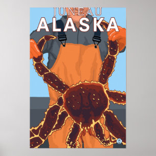 King Crab Fisherman - Juneau, Alaska Poster