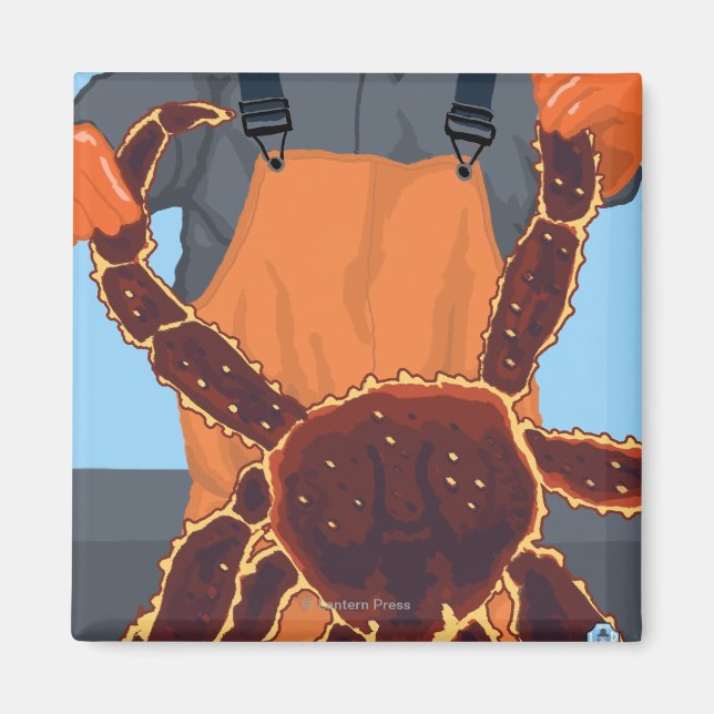 King Crab Fisherman - Pike Place Market, Seattle Magnet (Front)