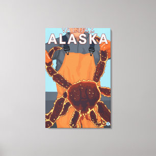 King Crab Fisherman - Valdez, Alaska Canvas Print