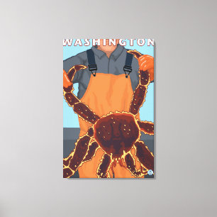 King Crab Fisherman - Washington Canvas Print