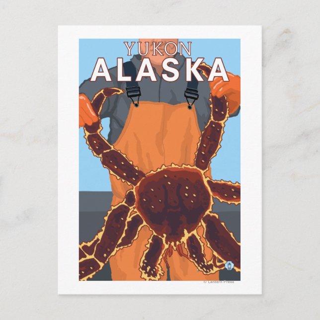 King Crab Fisherman - Yukon, Alaska Postcard (Front)