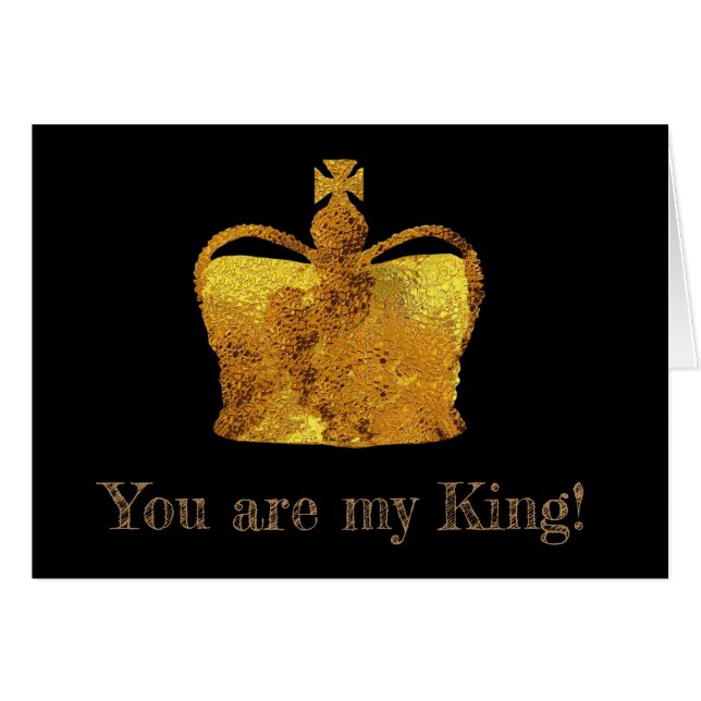 King Crown  Custom Postcard (Front Horizontal)